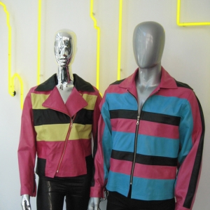 mlr_men_womenleatherjacketspinkblueyellowandblack